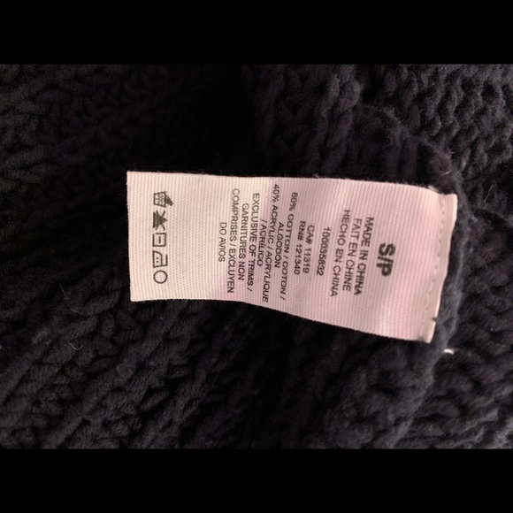 Black Cropped Knit Sweater- Small - Garage - Picture 6 of 6